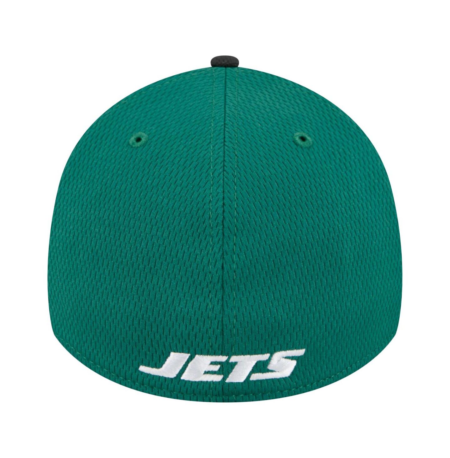 Мужские козырьки New Era Green New York Jets Hit 39THIRTY Flex Hat — фото 2