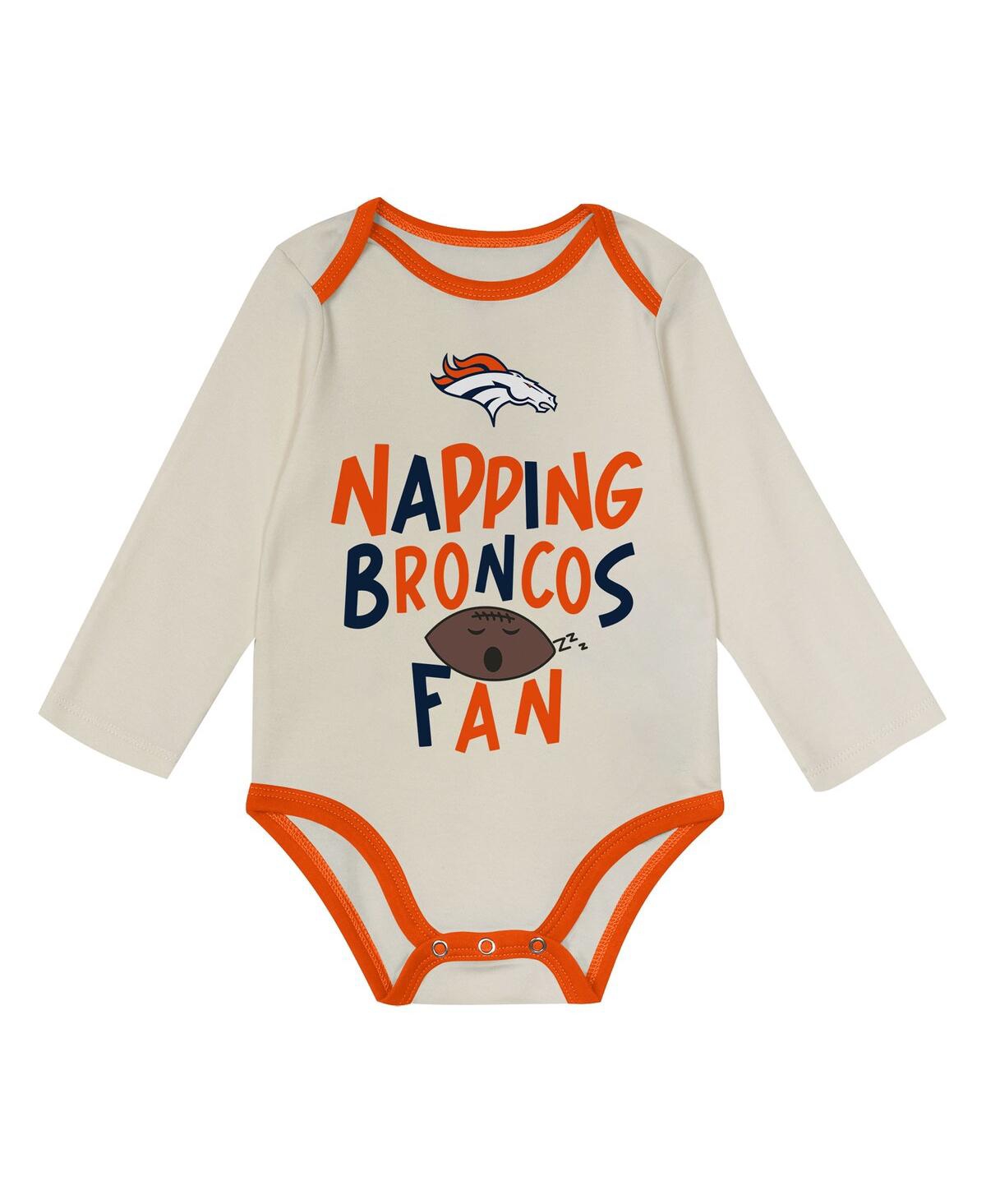 Outerstuff Baby Boys and Girls 3-Piece Orange Denver Broncos Little Champ set