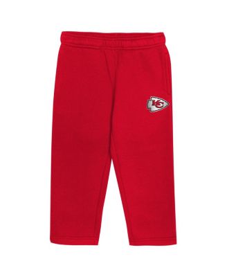 Toddler Red Kansas City Chiefs Lineman Fleece Hoodie Pants Set