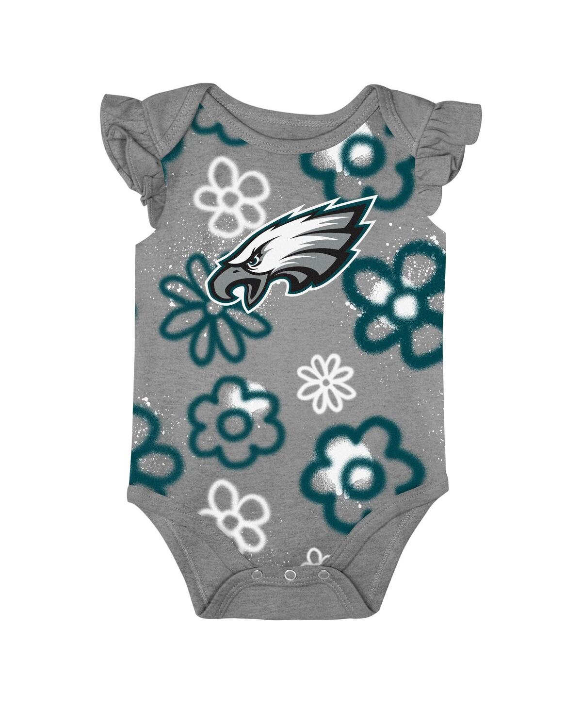 Outerstuff Baby Girls 2-piece Philadelphia Eagles The Sunshine Bodysuit Set In Multi
