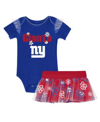 Outerstuff - Baby Girls New York Giants My Team Rocks Bodysuit and Skirt Set