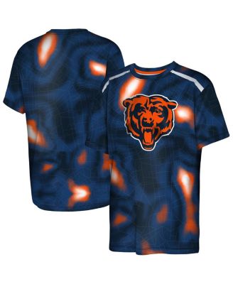 Outerstuff - Big Boys and Girls Navy Chicago Bears End Zone Dri-Tek T-Shirt