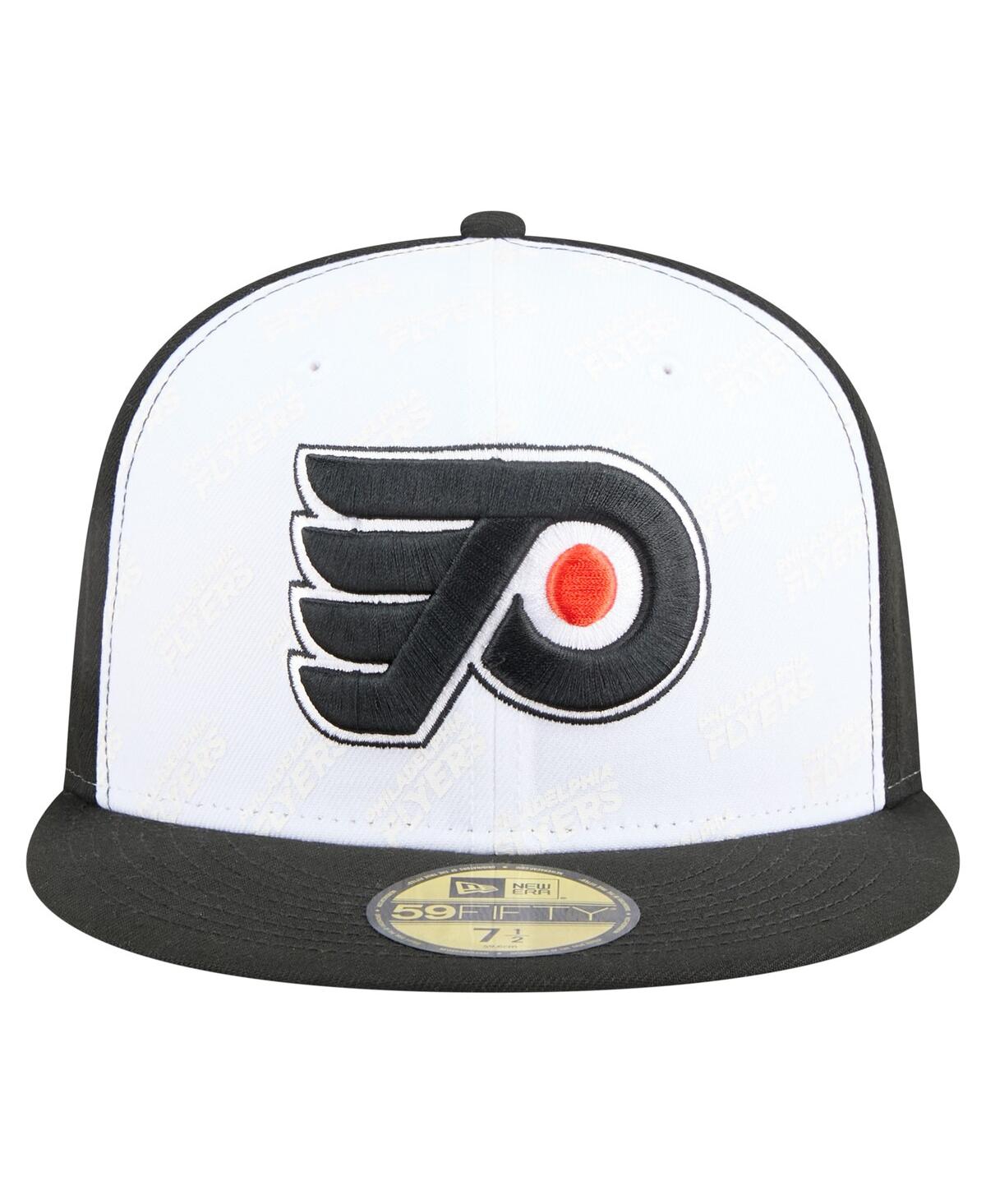New Era Men's White/black Philadelphia Flyers Repeat Two-tone 59fifty Fitted Hat In Multi