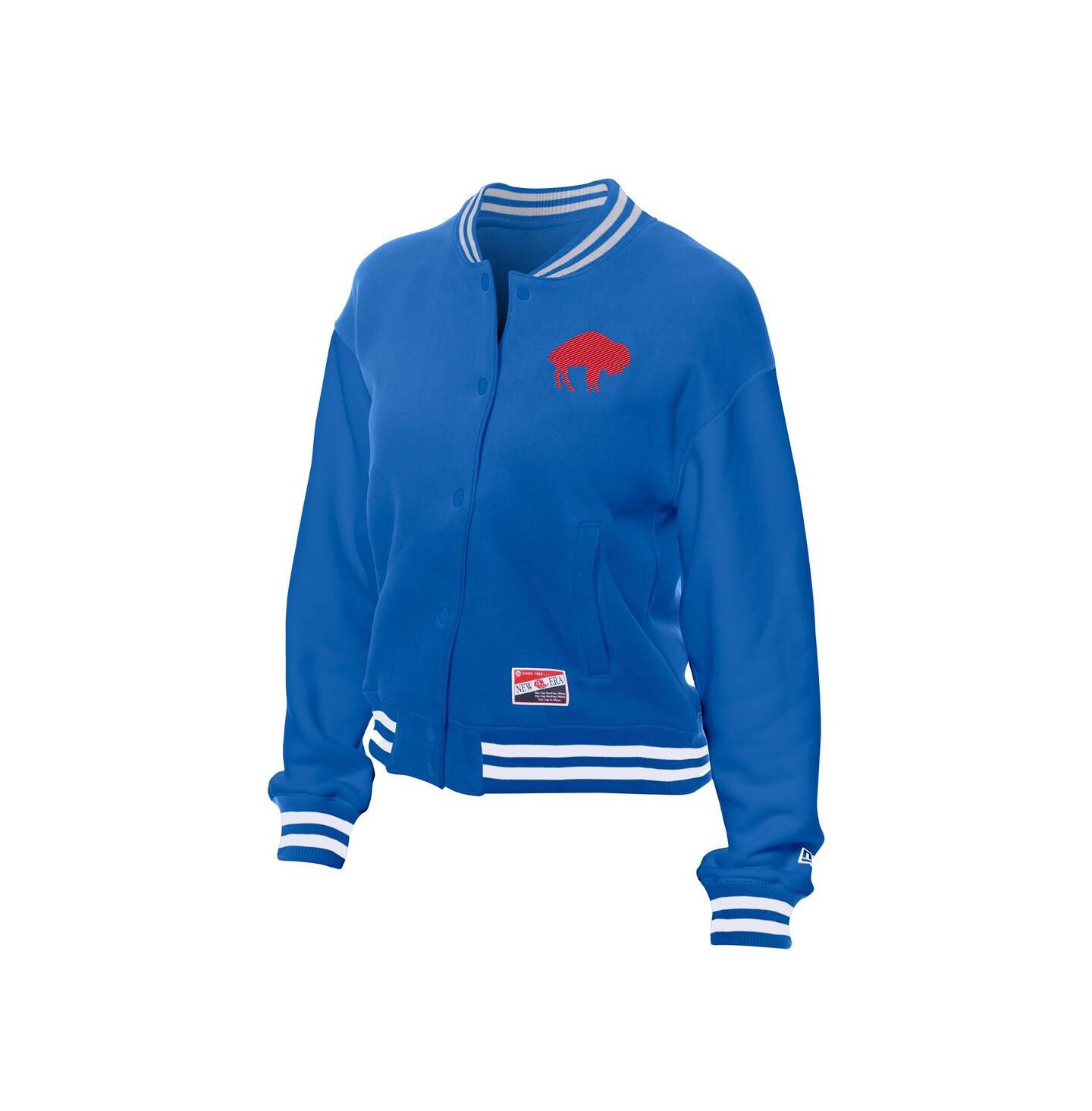 Женская куртка New Era Royal Buffalo Bills Throwback Fleece Full-Snap — фото 5