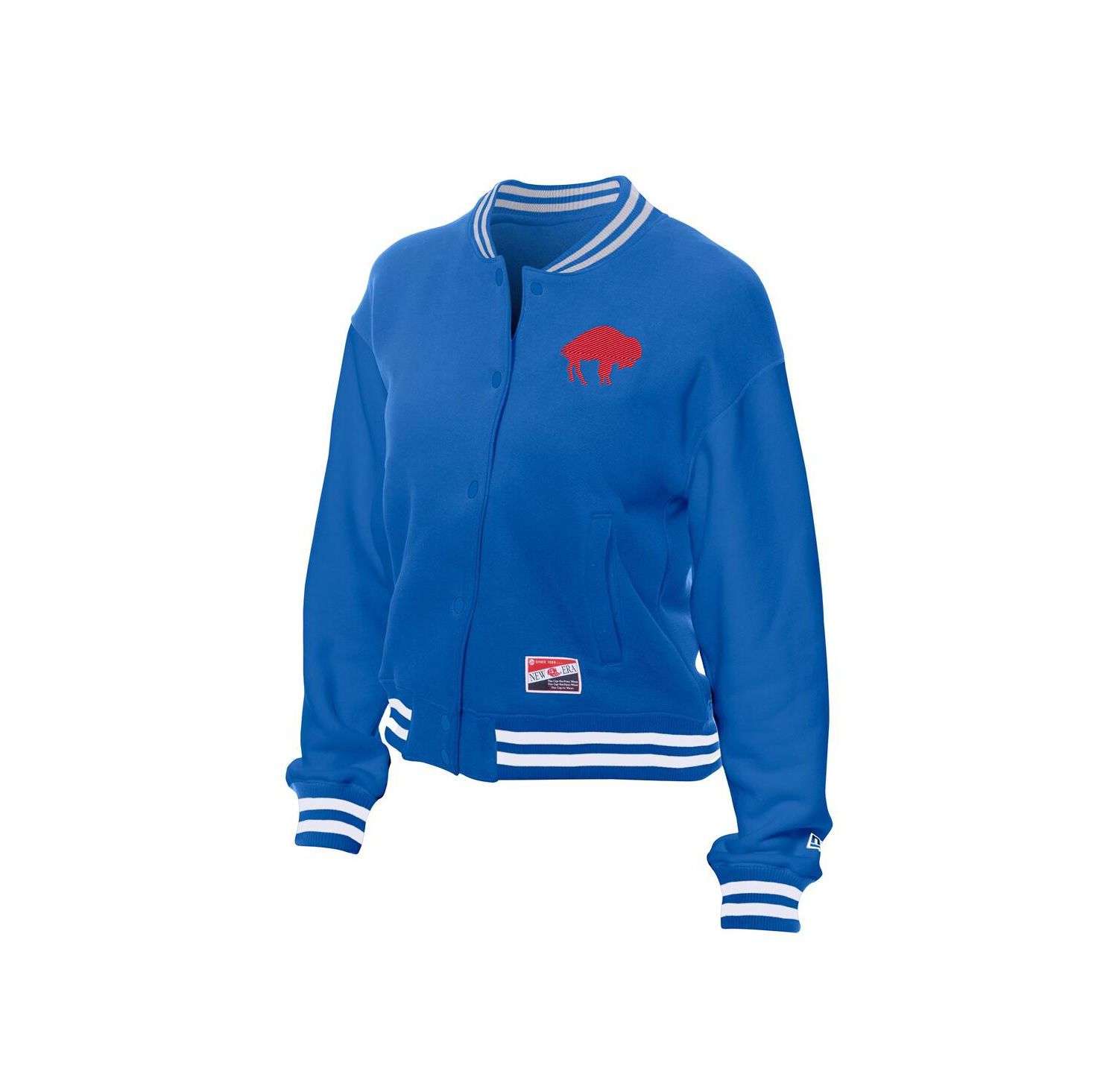 Women's Royal Buffalo Bills Throwback Fleece Full-Snap Jacket