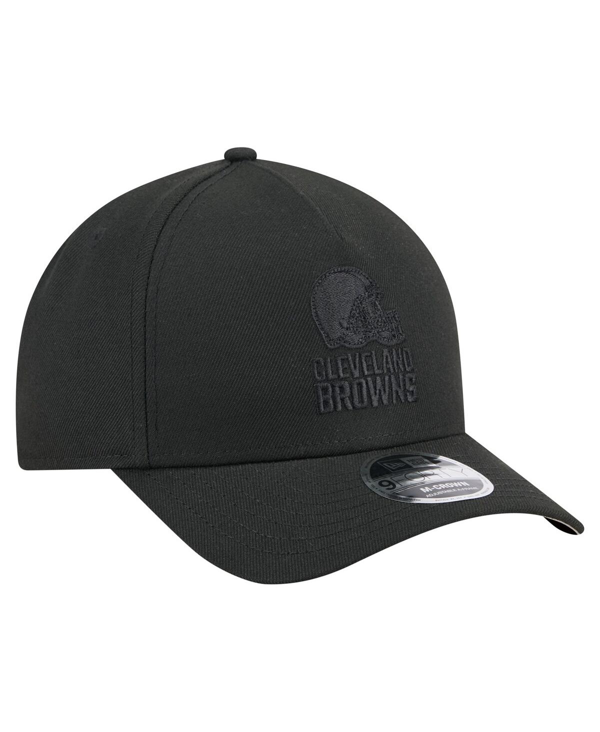 New Era Men's Black Cleveland Browns Team Collection 9forty M-crown A-frame Adjustable Hat In Black