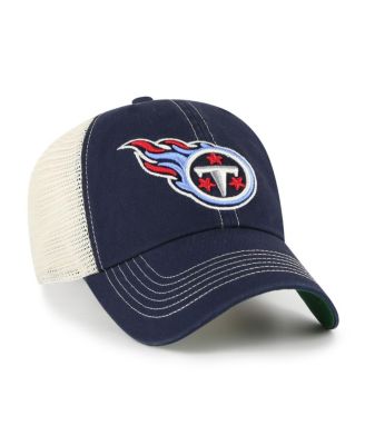 Men's Navy/Natural Tennessee Titans Trawler Trucker Clean Up Adjustable Hat