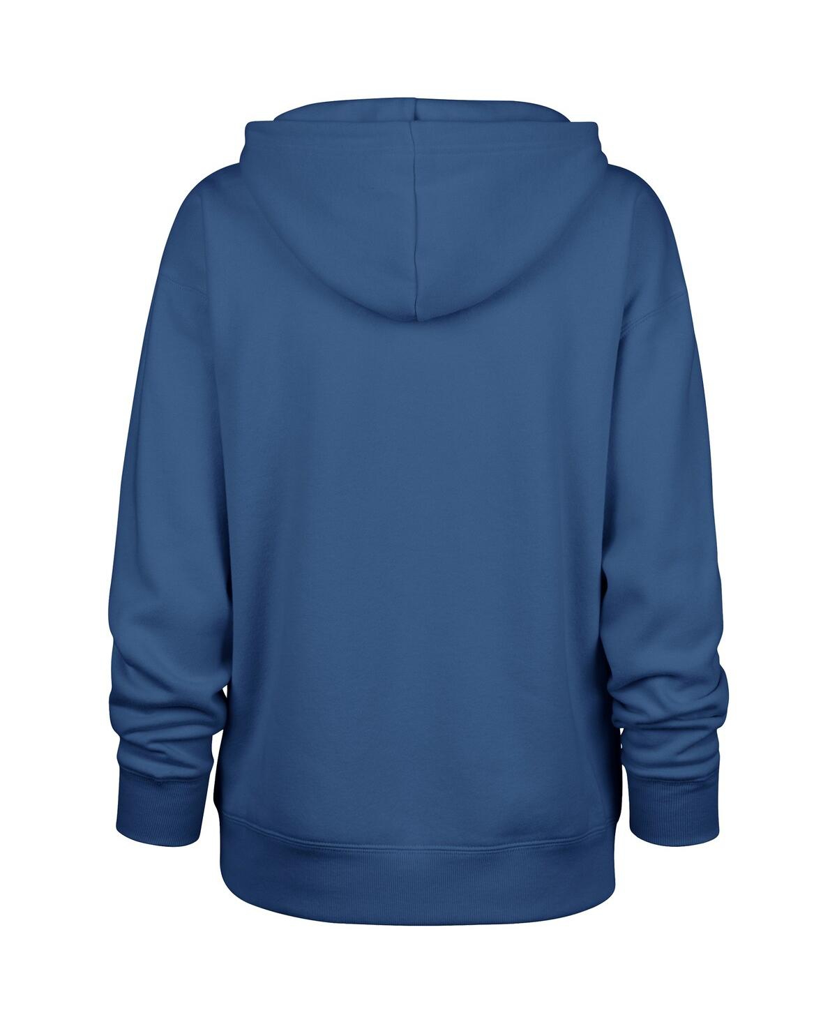 47 Brand Women's Blue Detroit Lions Whirlwind Naomi Pullover Hoodie In Blue