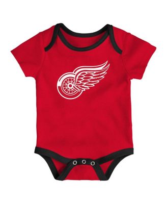 Baby Boys and Girls Detroit Red Wings Loyal Buddies Three-Pack Bodysuit Set