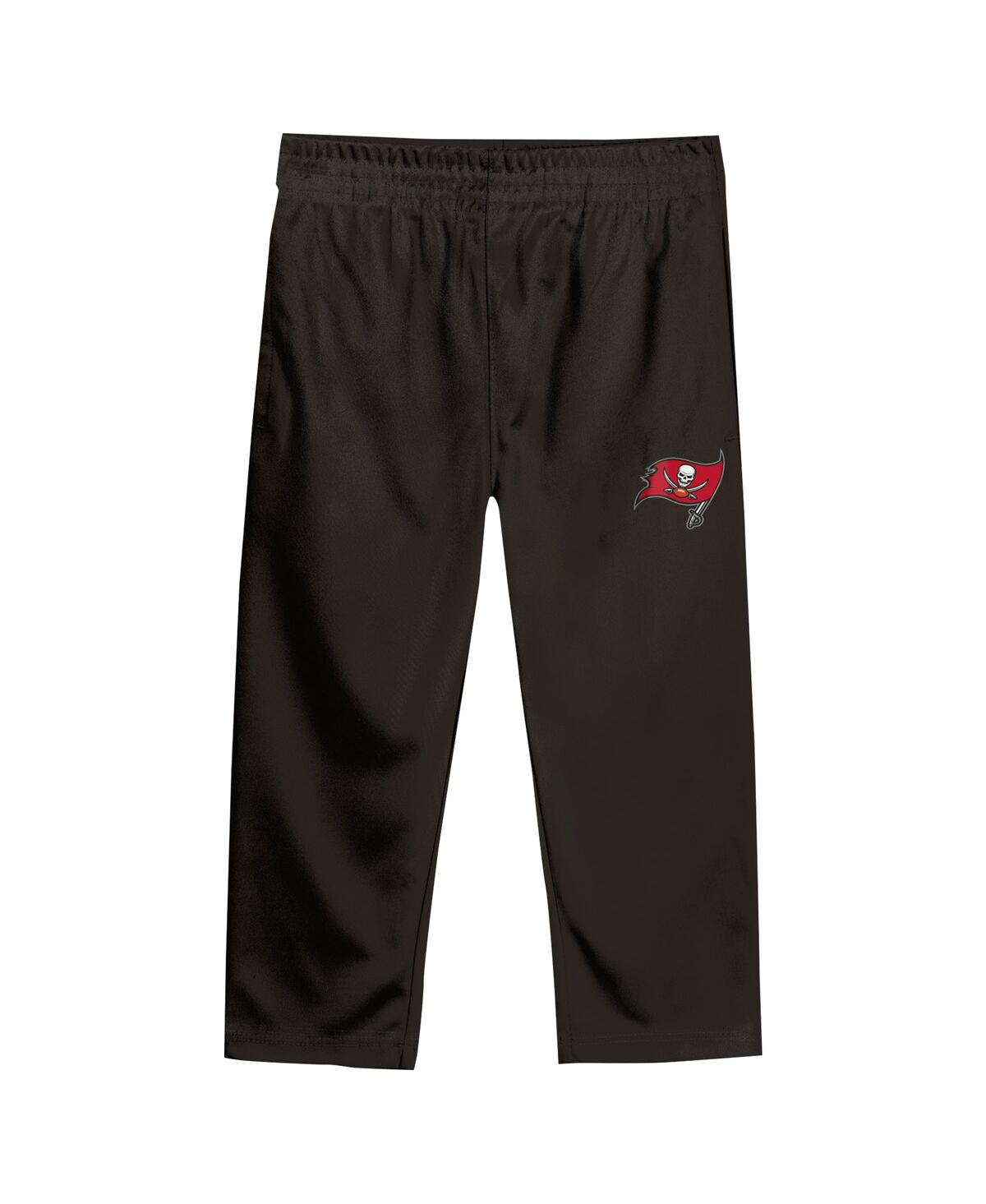Outerstuff Toddler Red/pewter Tampa Bay Buccaneers Red Zone V-neck T-shirt Pants Set In Red