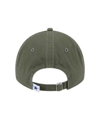 Big Boys and Girls Olive Dallas Cowboys Main 9TWENTY Adjustable Hat