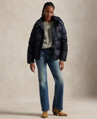 Women's Water-Resistant Long Sleeve Quilt Jacket