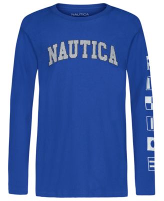 Nautica - Boys 8-20 Graphic Print Long Sleeve T-Shirt