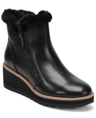Easy Spirit Women's Jane Cozy Side Zip Wedge Booties Macy's