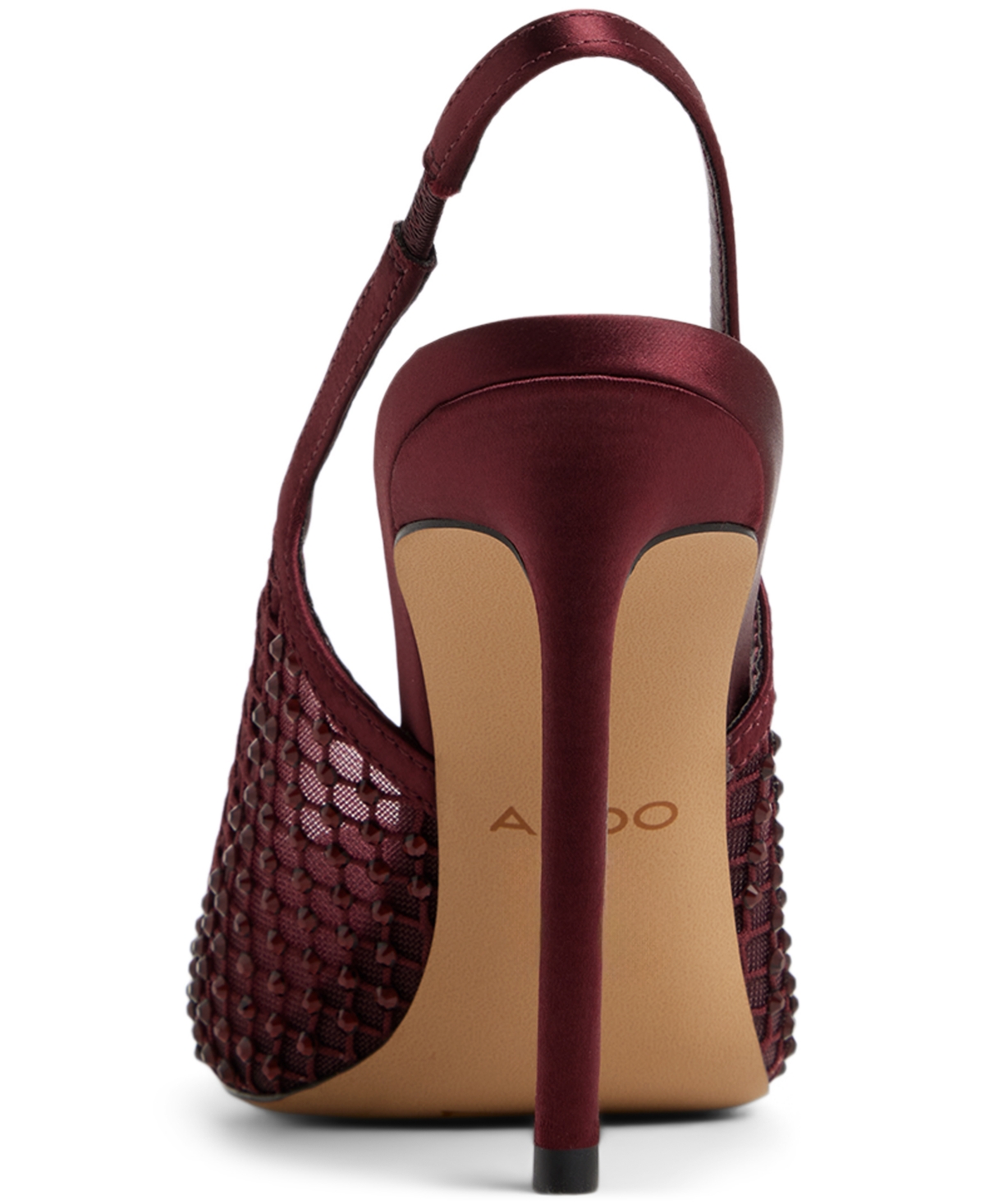 Aldo Marciana Slingback Pointed Toe Pump In Burgundy