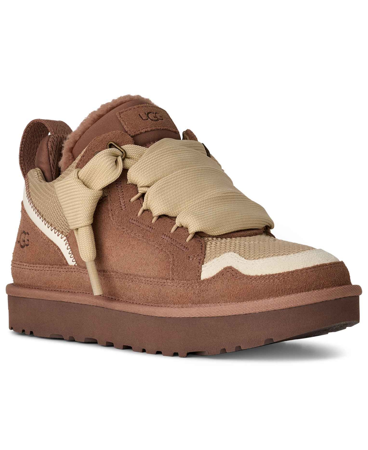 Ugg Webbing Heel Strap Logo Patch Sneakers In Brown