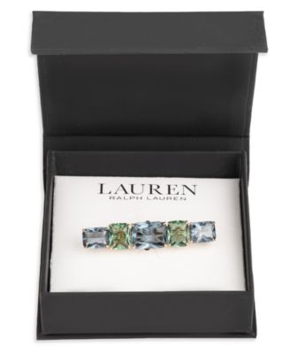 Epoxy Multi-Stone Gold-Tone Pin