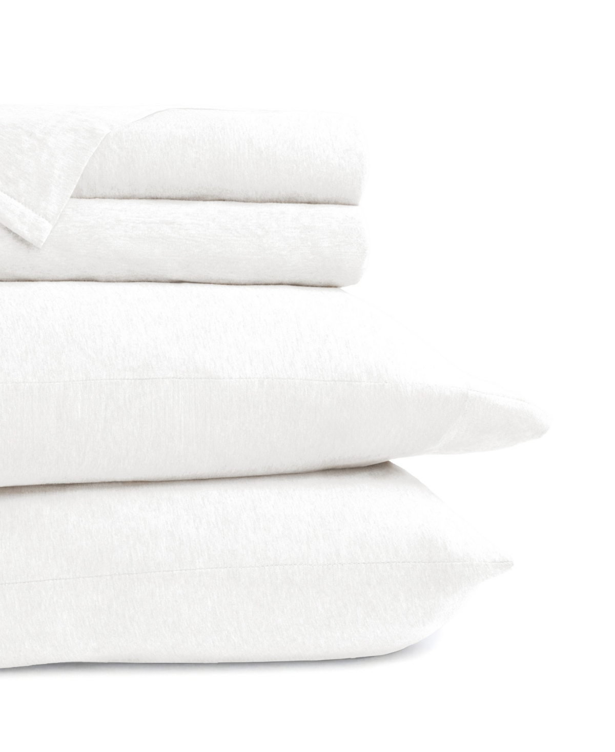 Ienjoy Home Jersey Cotton 3-pc. Sheet Set, Twin In White