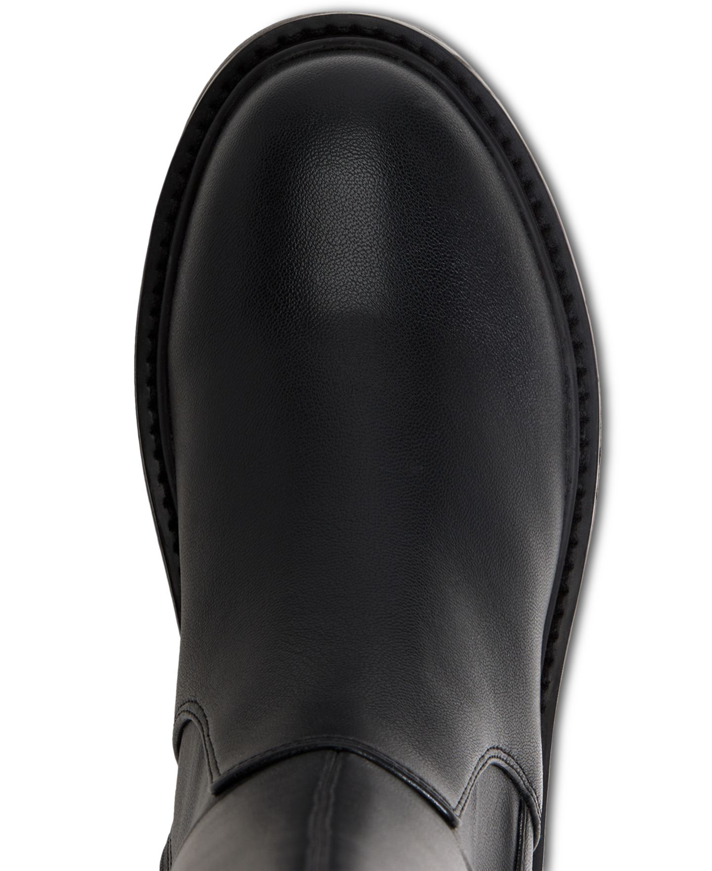 Женские ботинки ALDO Carelden Knee High Round Toe, цвет: Чёрный гладкий — фото 4