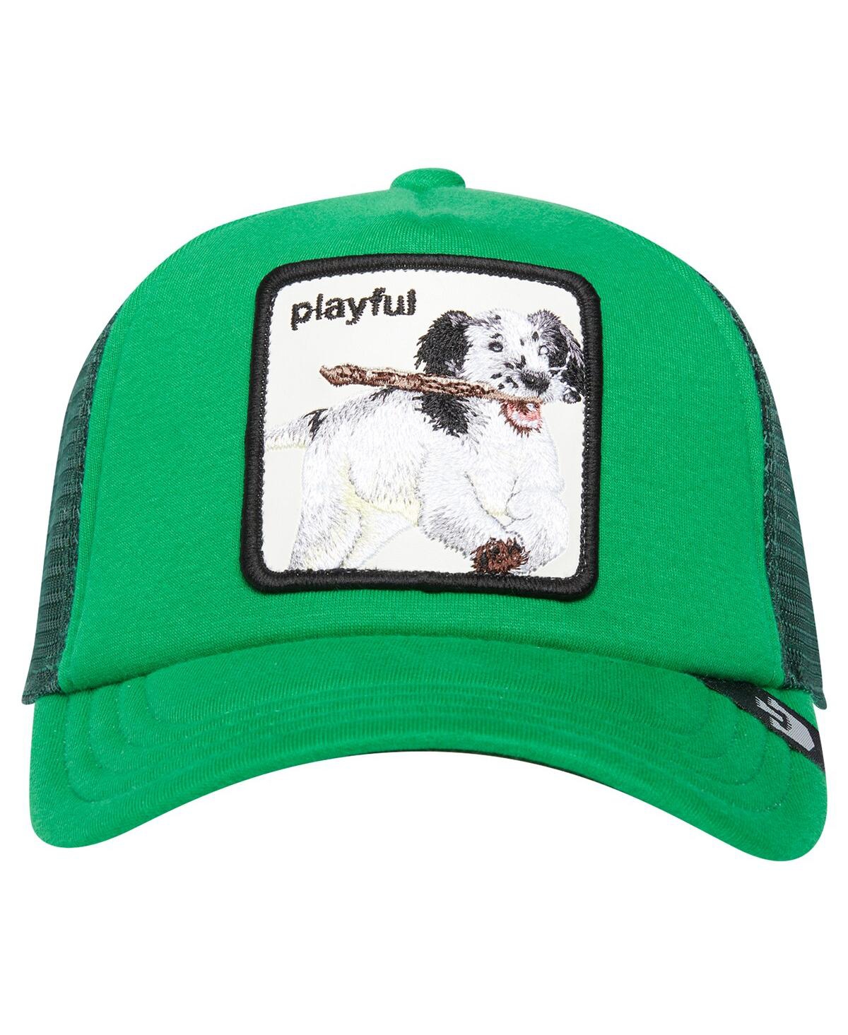 Goorin Bros Big Boys And Girls Kelly Green Playtime Trucker Adjustable Hat In Multi