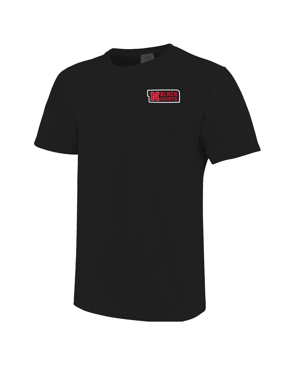 Image One Men's And Women's Black Nebraska Huskers Hyper Local Black Shirts Corn T-shirt In Black
