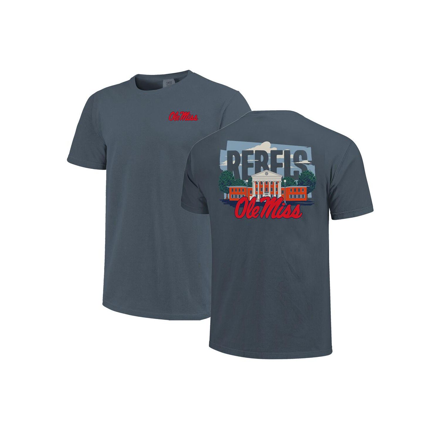 Men's and Women's Navy Ole Miss Rebels Hyper Local Lyceum T-Shirt