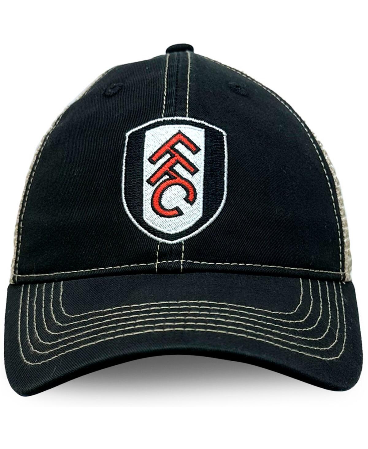 1863fc Men's Black Fulham Trucker Adjustable Hat In Black