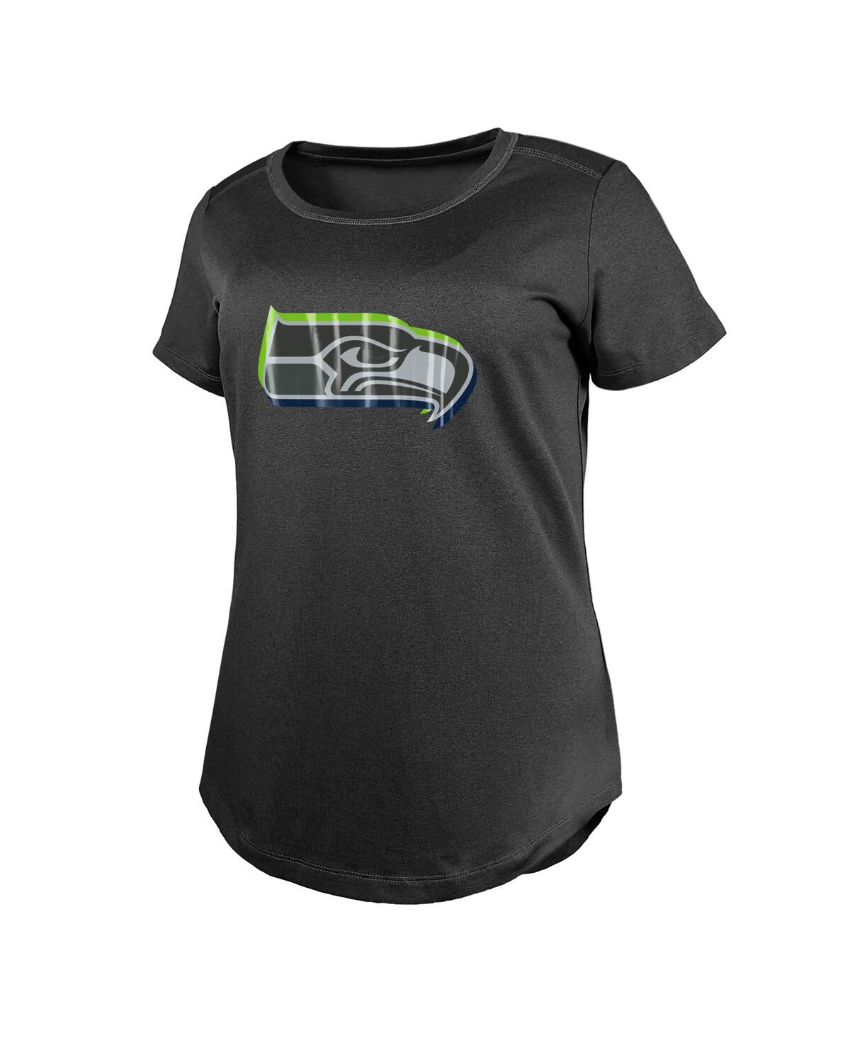 New Era Women's Charcoal Seattle Seahawks 2024 Nfl Draft T-shirt In Black