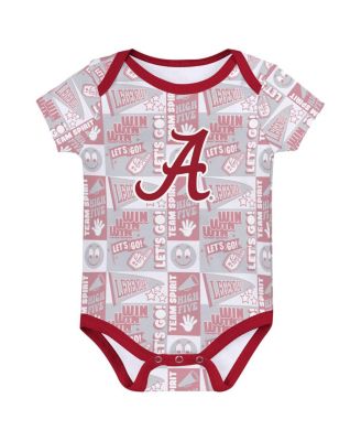 Baby Boys and Girls 3-Pack Alabama Crimson Tide Sunday Comics Bodysuit Set