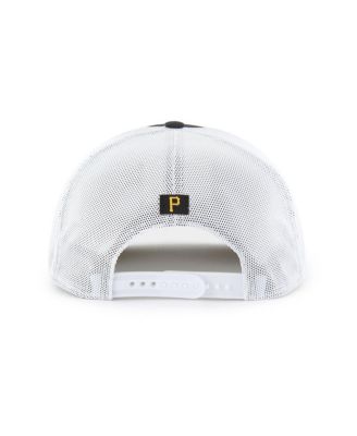 Men's Black/White Pittsburgh Pirates Scratch Adjustable Trucker Hat