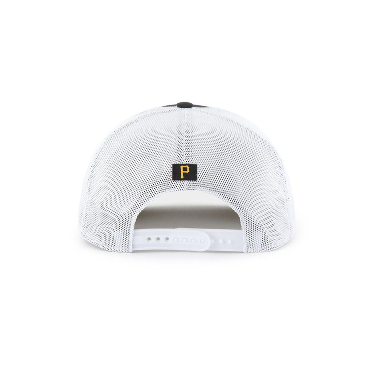 Men's Black/White Pittsburgh Pirates Scratch Adjustable Trucker Hat