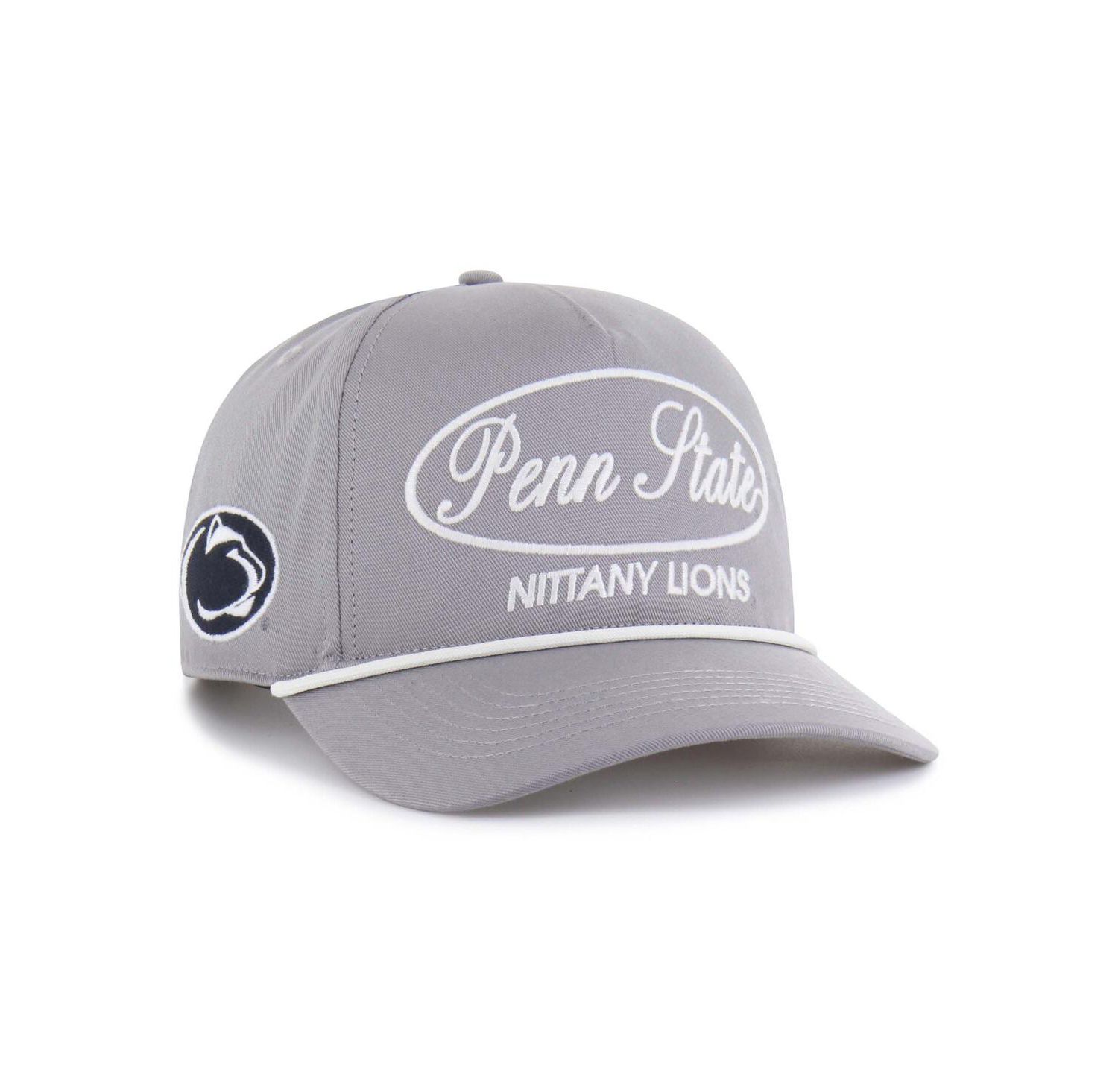 Men's Gray Penn State Nittany Lions Contemporary Basics Foundational Rope Hitch Adjustable Hat