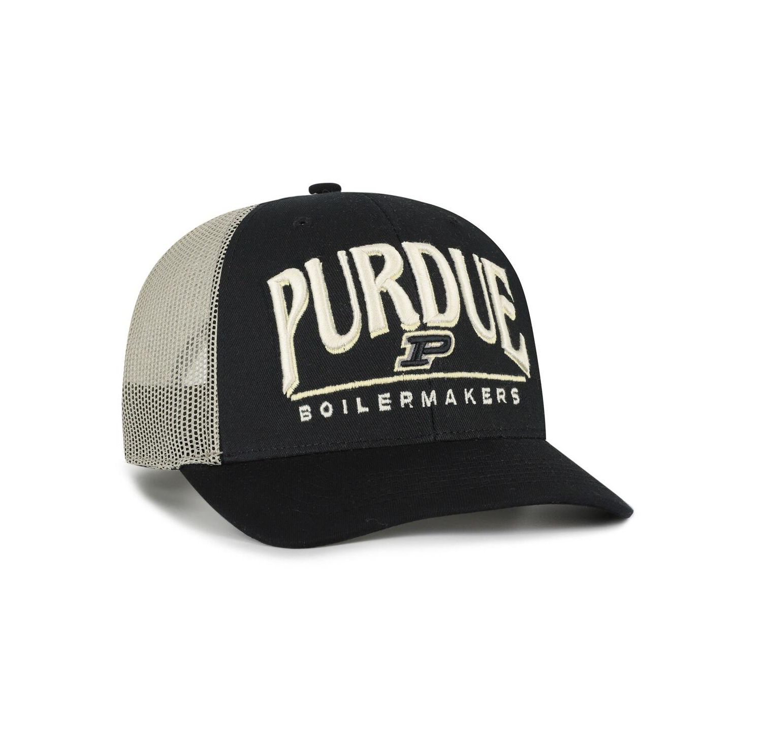 Men's Black Purdue Boilermakers Arid Adjustable Trucker Hat
