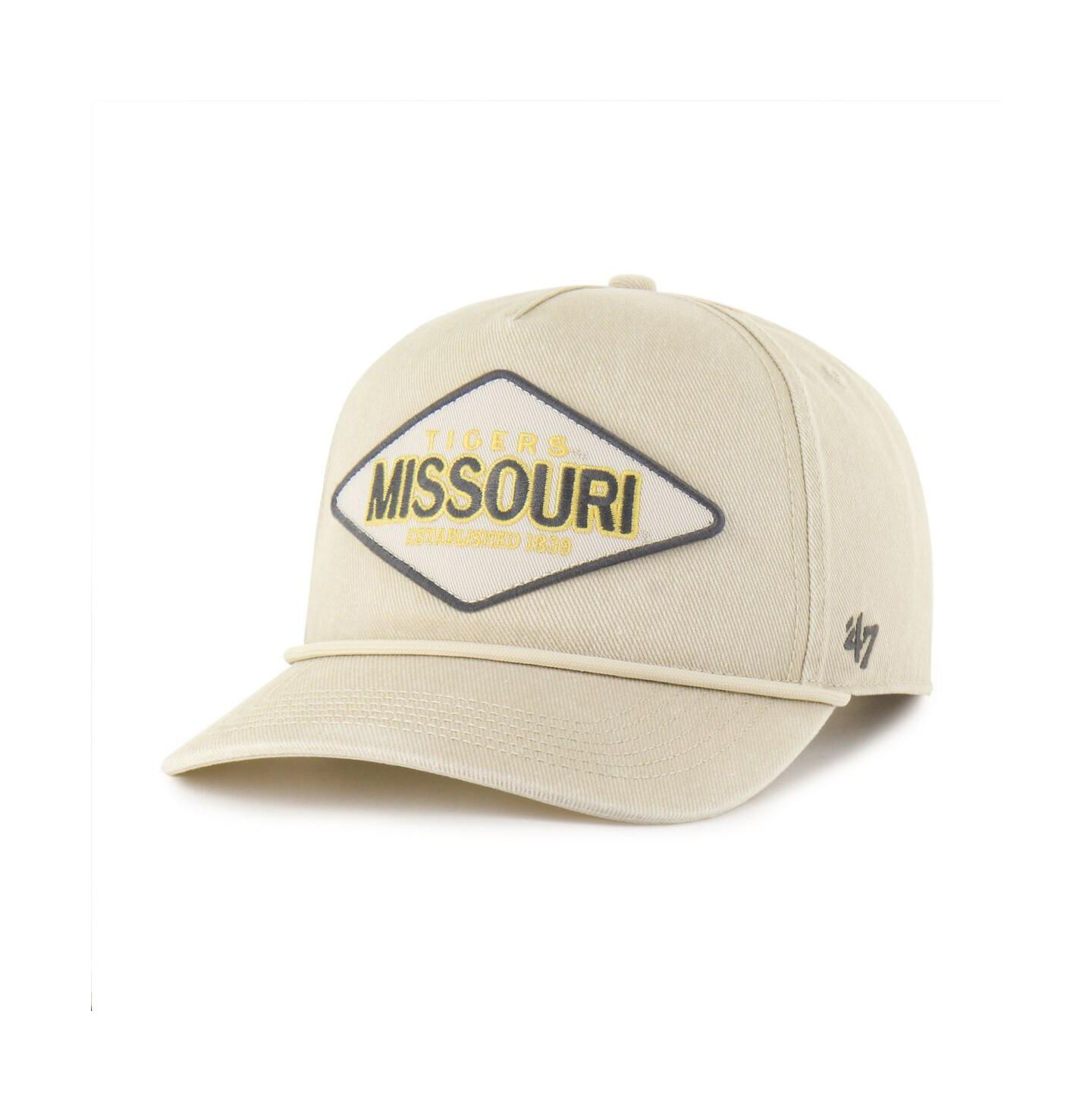 Кепка '47 Brand Cream Missouri Tigers Outdoorsmen Cairn Hitch Adjustable Hat — фото 2