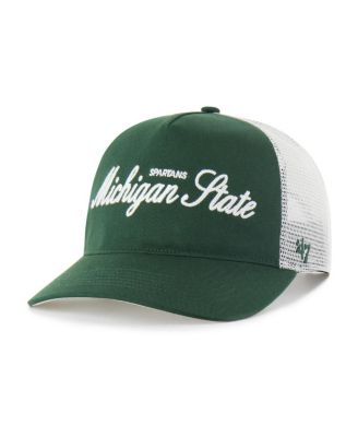 Men's and Women's Dark Green Michigan State Spartans Contemporary Basics Foundation Trucker Hitch Adjustable Hat