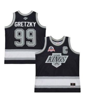 Mitchell & Ness - Men's Wayne Gretzky Black Los Angeles Kings Maxed Out Fashion Basketball Jersey
