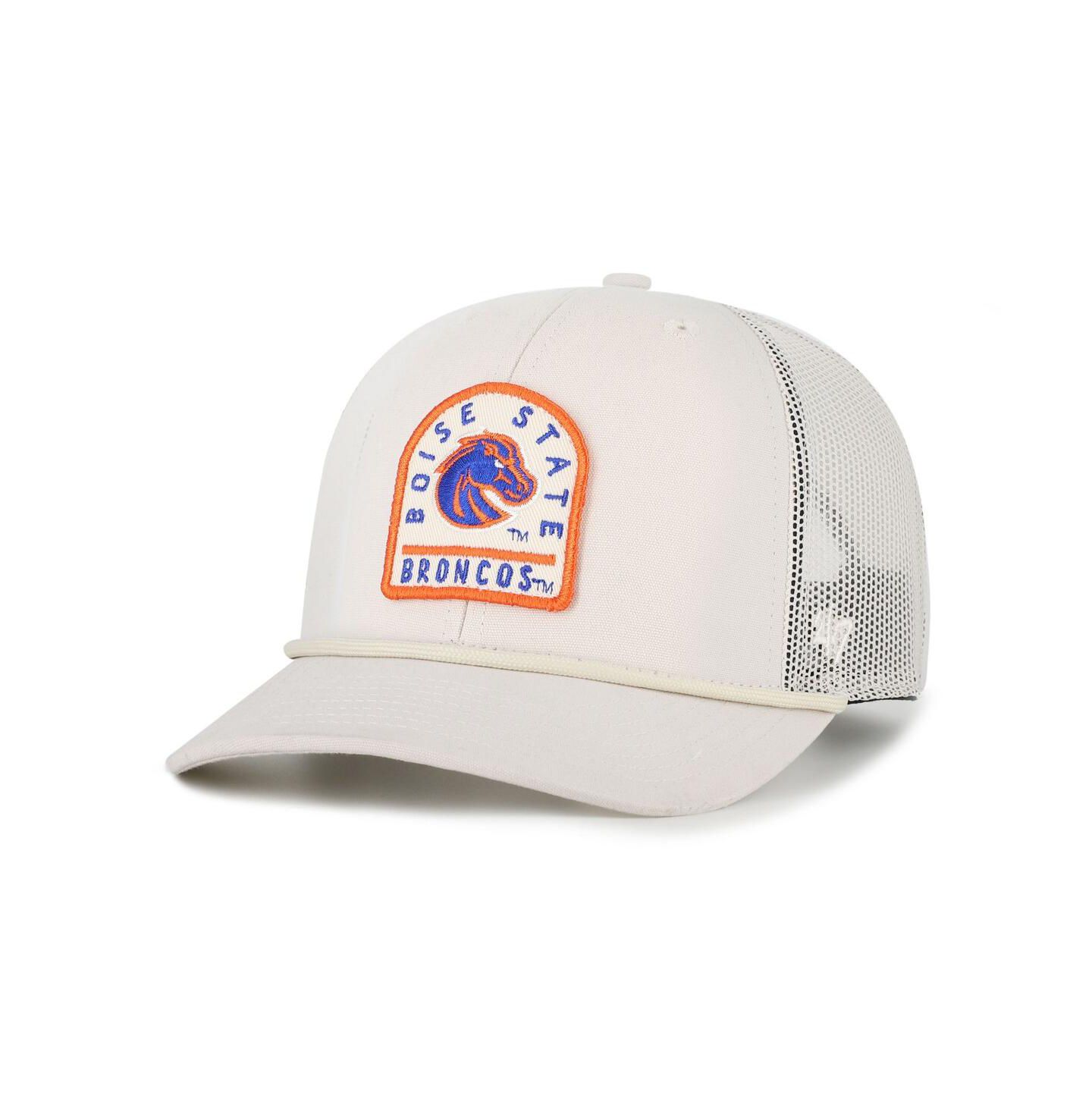 Кепка '47 Brand Cream Boise State Broncos Core Inline Gravestone Adjustable Trucker Hat — фото 1