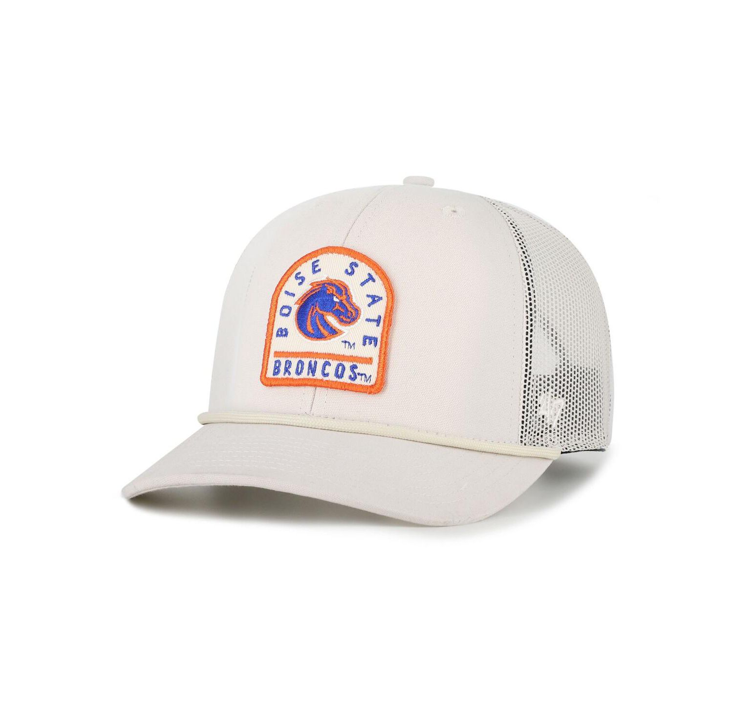 Men's and Women's Cream Boise State Broncos Core Inline Gravestone Adjustable Trucker Hat