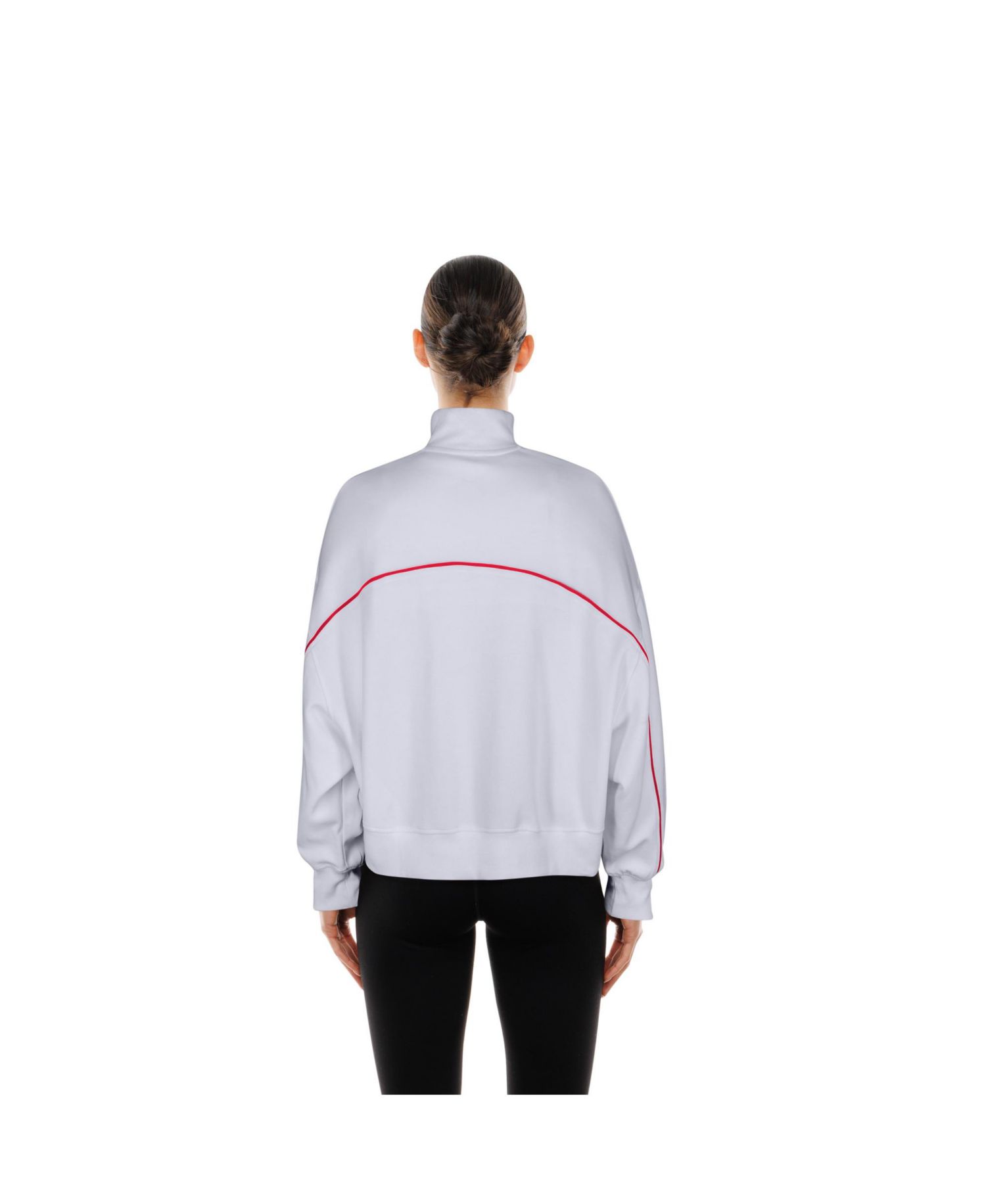 Women's White San Francisco 49ers Functional Fandom Quarter-Zip Sweatshirt