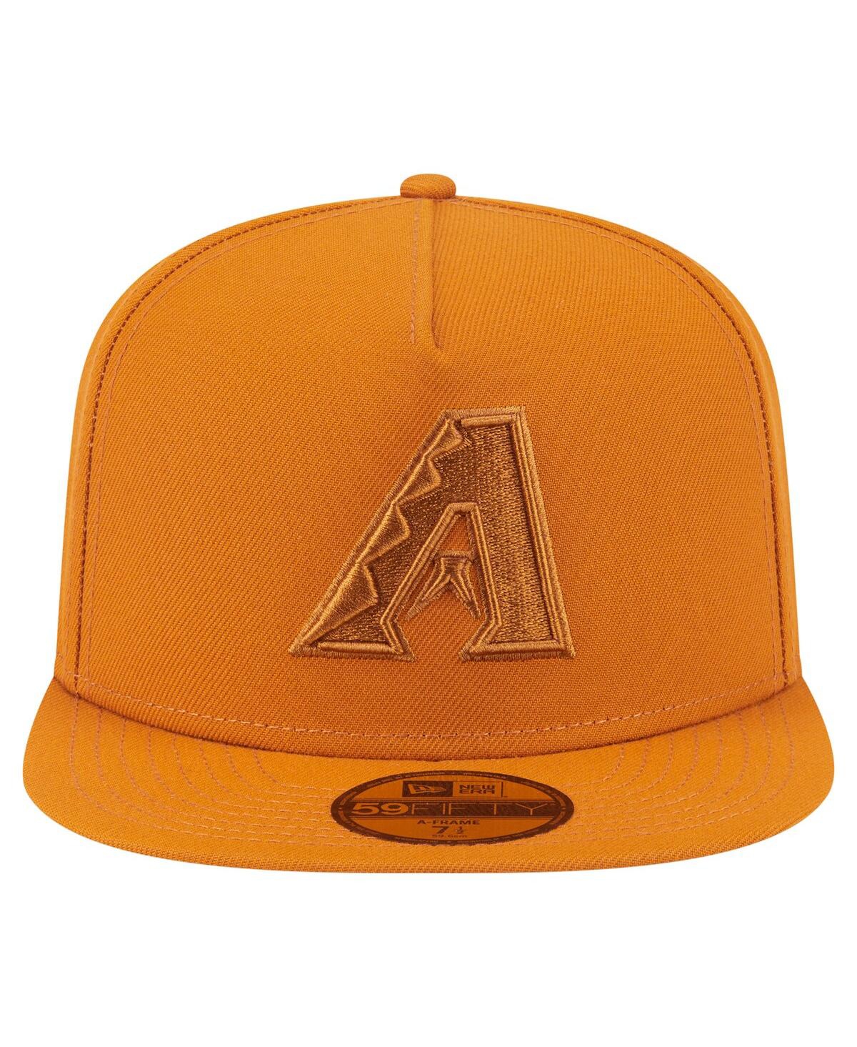 New Era Men's Orange Arizona Diamondbacks Color Pack A-frame 59fifty Fitted Hat In Gold