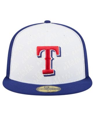 Men's White/Royal Texas Rangers Repeat 59FIFTY Fitted Hat