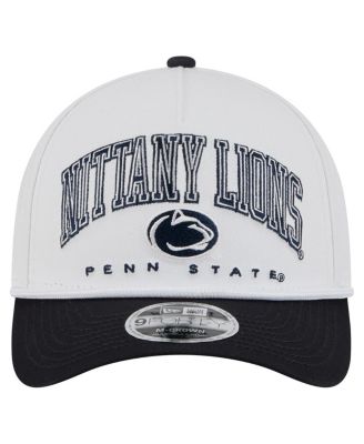 Men's White/Navy Penn State Nittany Lions Arch Two-Tone Rope 9FORTY A-Frame M-Crown Adjustable Hat