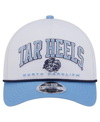 Men's White/Carolina Blue North Carolina Tar Heels Arch Two-Tone Rope 9FORTY A-Frame M-Crown Adjustable Hat