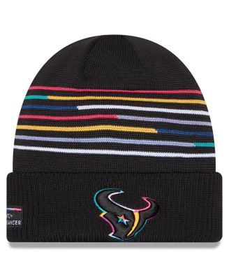 New Era - Men's Black Houston Texans 2025 NFL Crucial Catch Cuffed Knit Hat