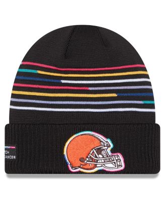 New Era - Men's Black Cleveland Browns 2025 NFL Crucial Catch Cuffed Knit Hat