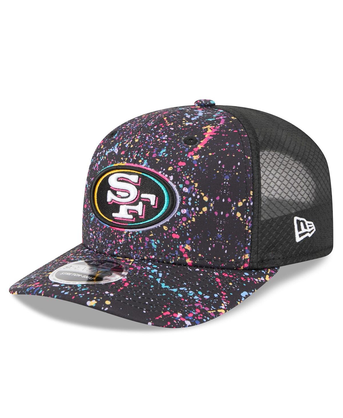 New Era Men's Black San Francisco 49ers 2025 Nfl Crucial Catch 9seventy Adjustable Hat In Multi