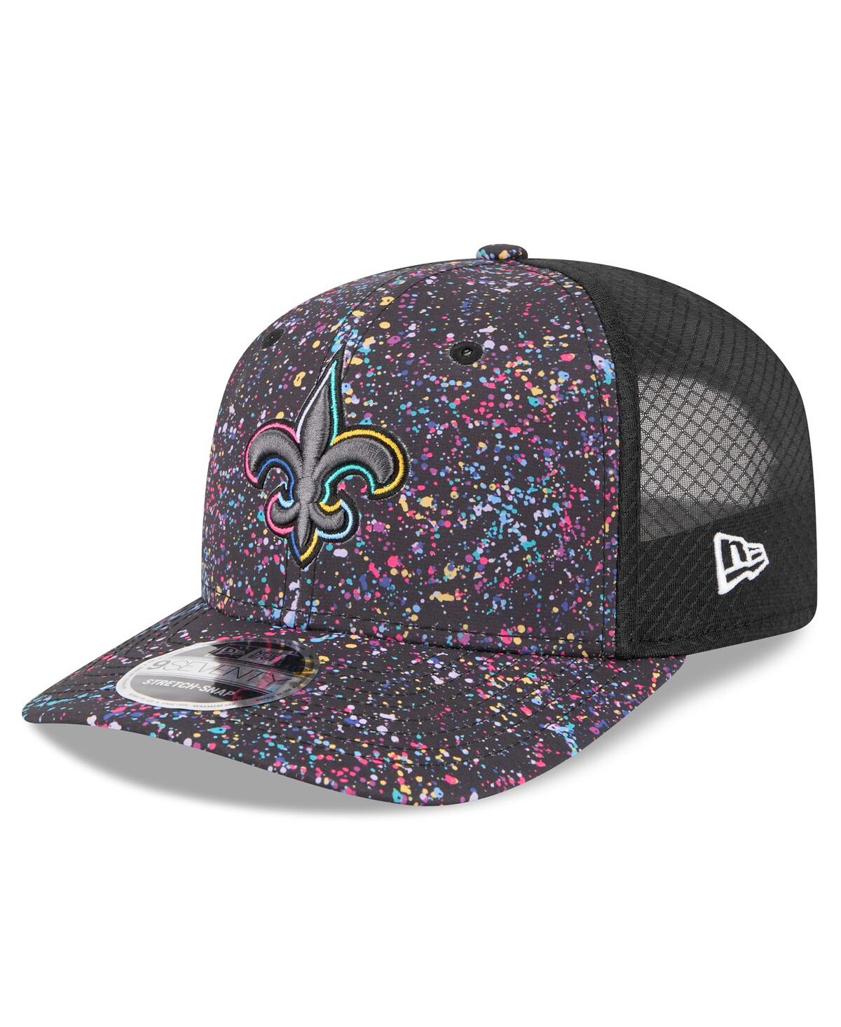 New Era Men's Black New Orleans Saints 2025 Nfl Crucial Catch 9seventy Adjustable Hat In Black
