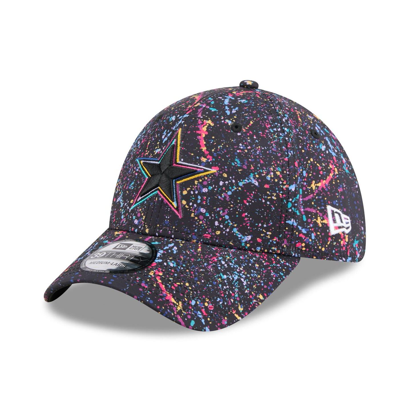 Мужская кепка New Era Black Dallas Cowboys 2025 NFL Crucial Catch 39THIRTY Flex Hat — фото 3