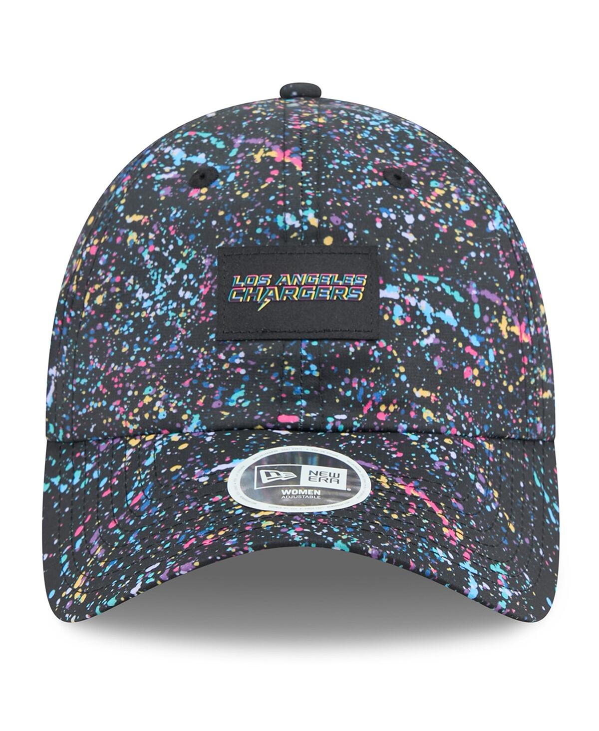 New Era Women's Black Los Angeles Chargers 2025 Nfl Crucial Catch Pony Tail Adjustable Hat In Black