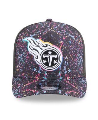 Men's Black Tennessee Titans 2025 NFL Crucial Catch A-Frame 9FIFTY Snapback Hat